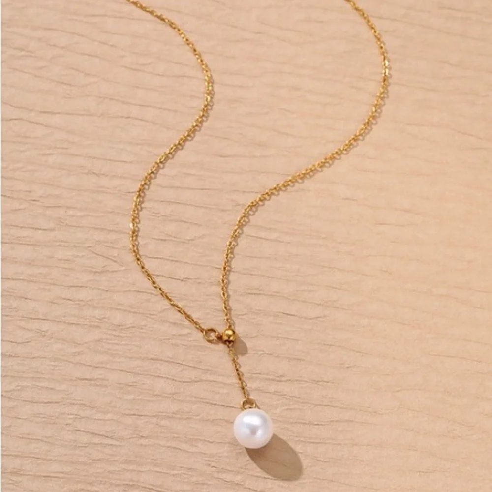 Pearl Drop Necklace (7210)